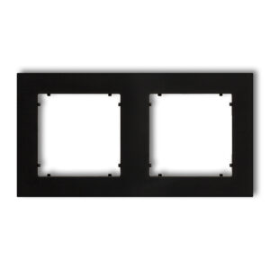 2-gang universal square plastic frame