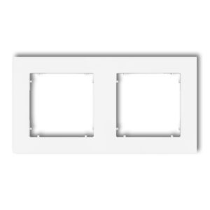 2-gang universal square plastic frame