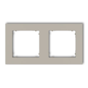 2-gang universal square plastic frame
