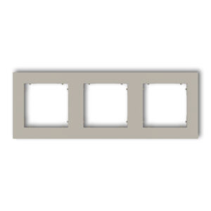 3-gang universal square plastic frame