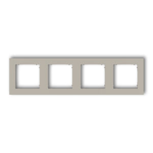 4-gang universal square plastic frame