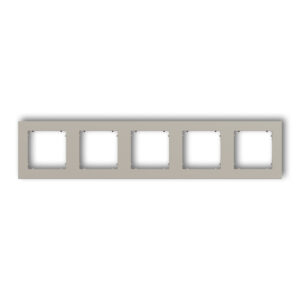 5-gang universal square plastic frame