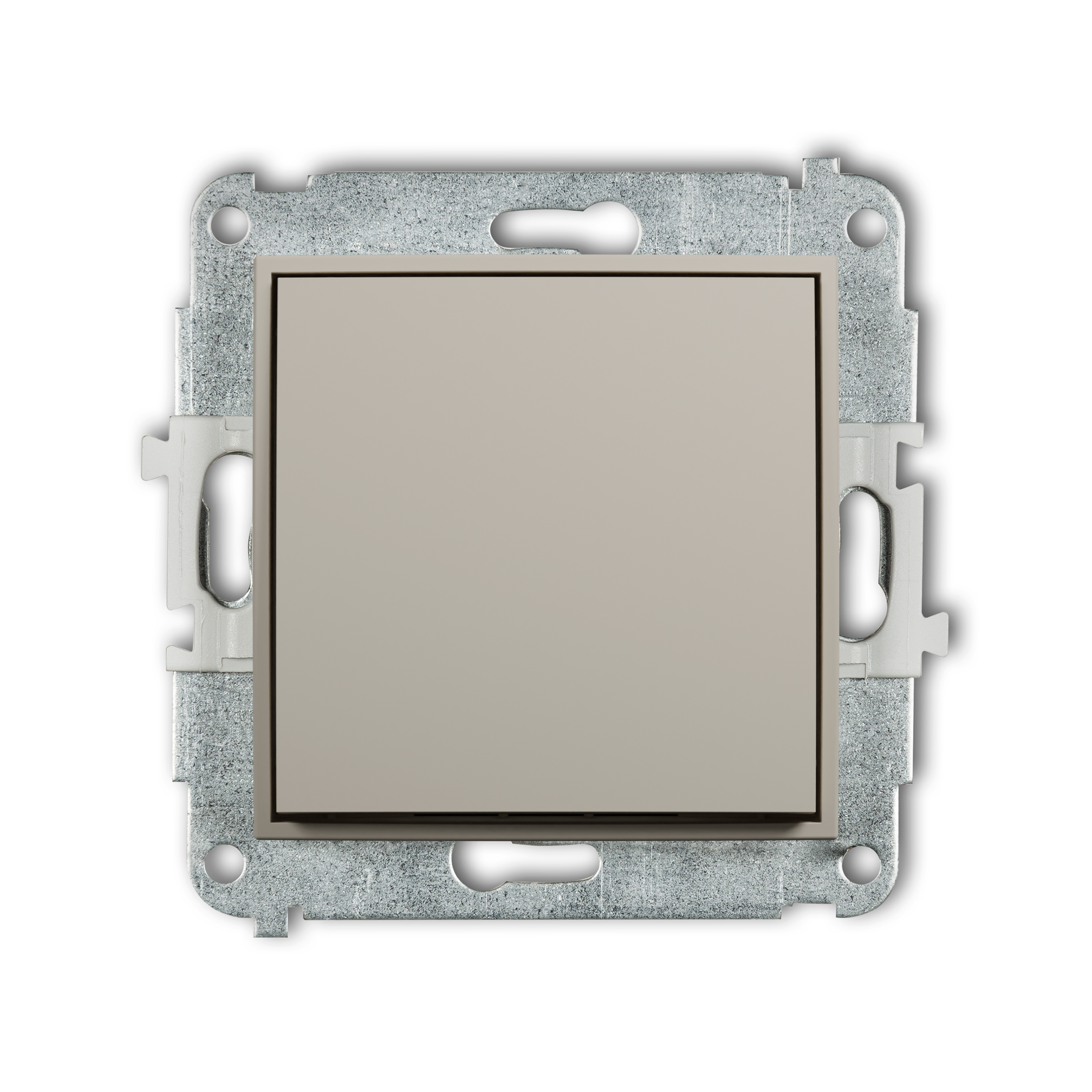 Single push button mechanism (single push button without pictogram)