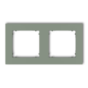 2-gang universal square plastic frame