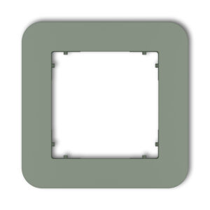 1-gang universal plastic frame with rounded edges