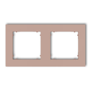 2-gang universal square plastic frame
