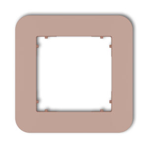 1-gang universal plastic frame with rounded edges