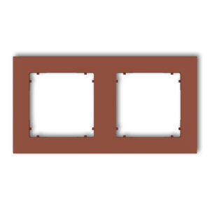 2-gang universal square plastic frame