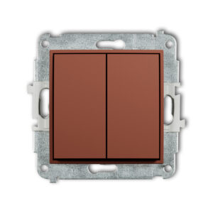 Double push button switch mechanism (double push button without pictograms, separate power supply)