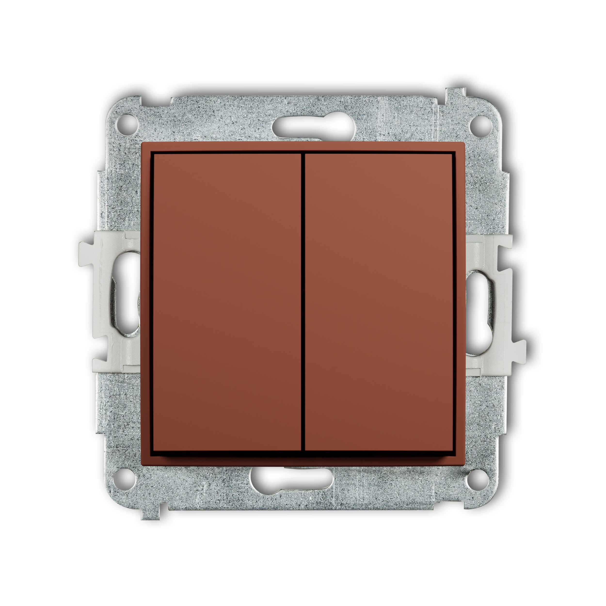 Double intermediate switch mechanism (double button without pictogram)