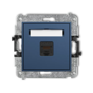 Single computer socket mechanism 1xRJ45, cat. 5e, 8-contact