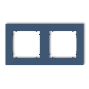 2-gang universal square plastic frame