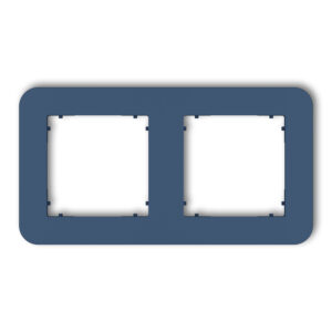 2-gang universal plastic frame with rounded edges