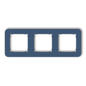 3-gang universal plastic frame with rounded edges